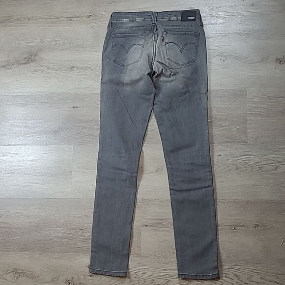Levis Demi Curve Low  Rise Skinny Jeans Gray Womens 27 - Picture 2 of 6